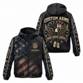 Custom Name Honor Service Sacrifice Veteran Running Windbreaker Jacket