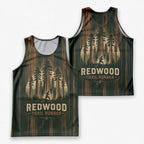 Redwood Forest Trail California State Running Tank Top