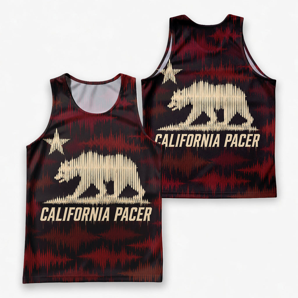 Echo Bear Republic California State Running Tank Top