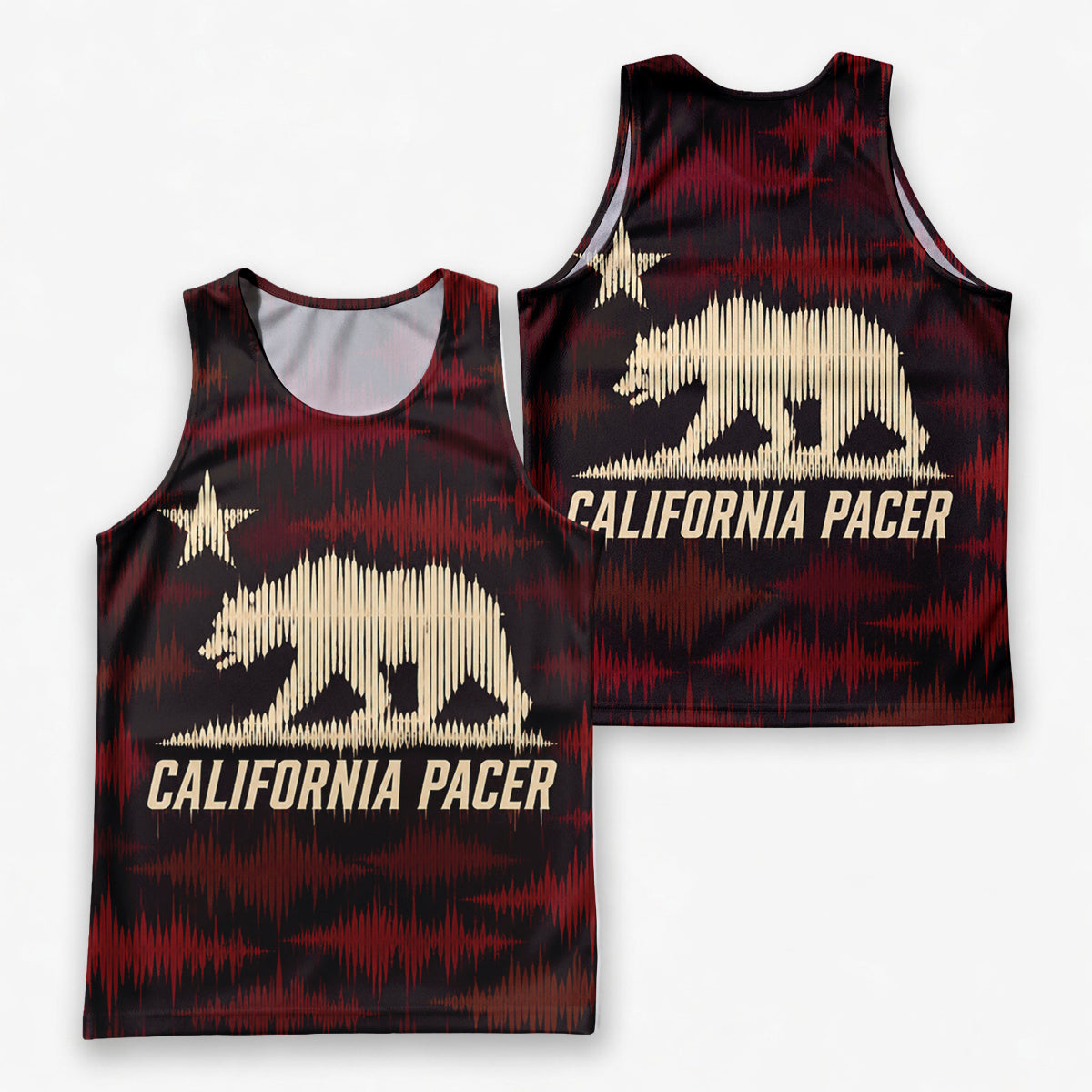 Echo Bear Republic California State Running Tank Top