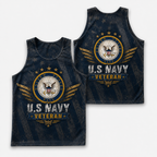 Veteran Running Tank Top - US Navy Veteran V4 Tech Singlet