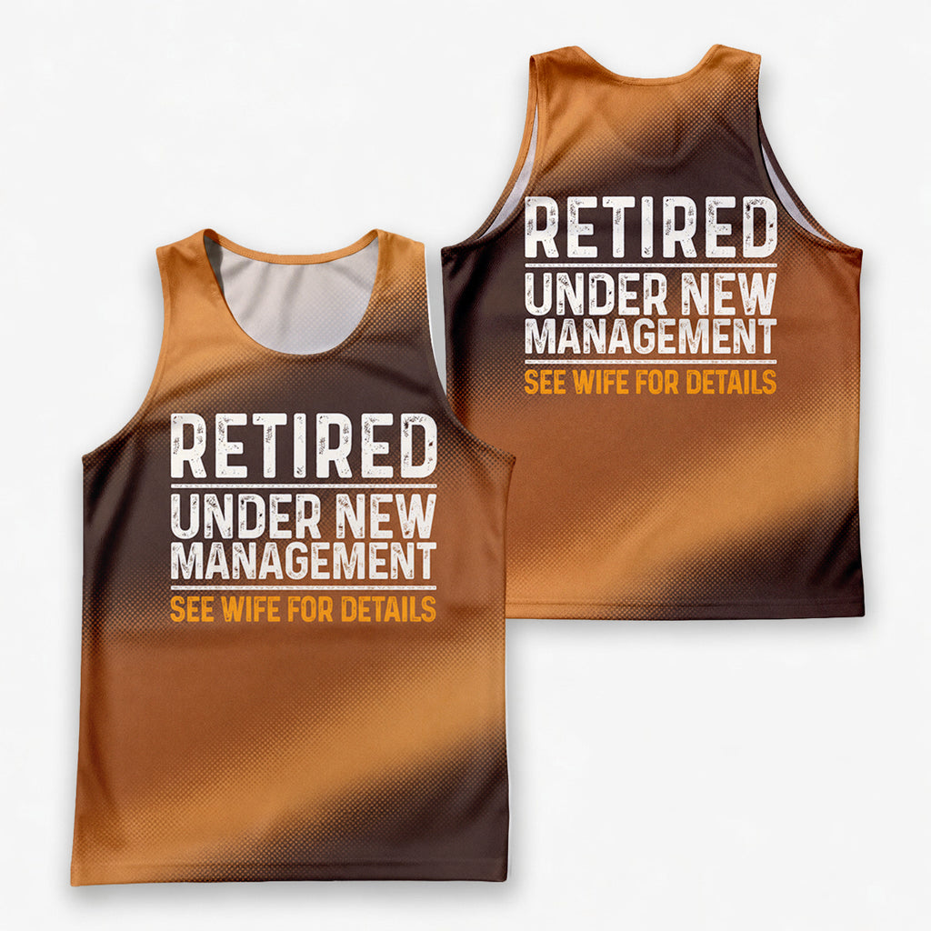 Retirement Running Tank Top Retired Running Singlet for Men