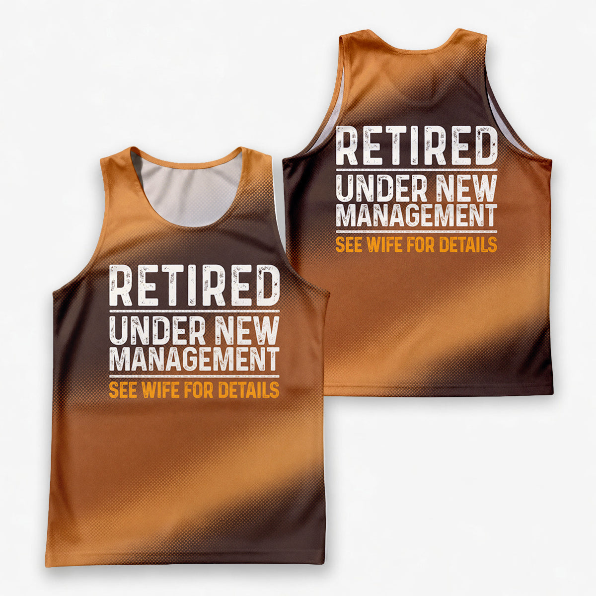 Retirement Running Tank Top Retired Running Singlet for Men