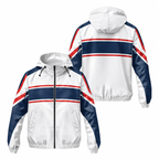 Custom Name States Clean Stripe Motion Running Windbreaker Jacket