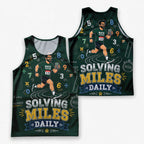 Teacher Running Tank Top Math Teacher Mile Club Tech Running Singlet