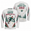 Custom Name Running Through a Winter Wonderland-ish Running Long Sleeve Shirt