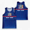 Patriotic Tech Running Tank Top - New York State Pride Running Singlet