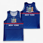 Patriotic Tech Running Tank Top - New York State Pride Running Singlet