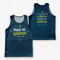Funny Running Tank Top _ Pause My Garmin Tech Running Singlet
