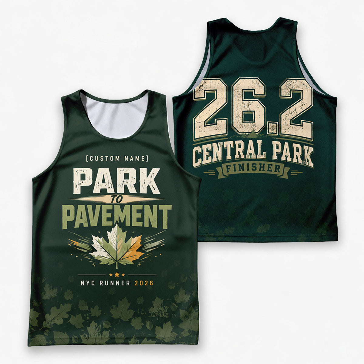 Central Park Greenery The NYC Race Day Running Tank Top