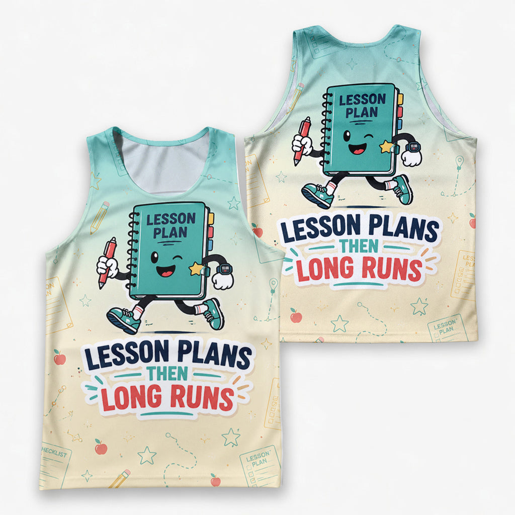 Teacher Running Tank Top Lesson Plan Marathon Tech Running Singlet