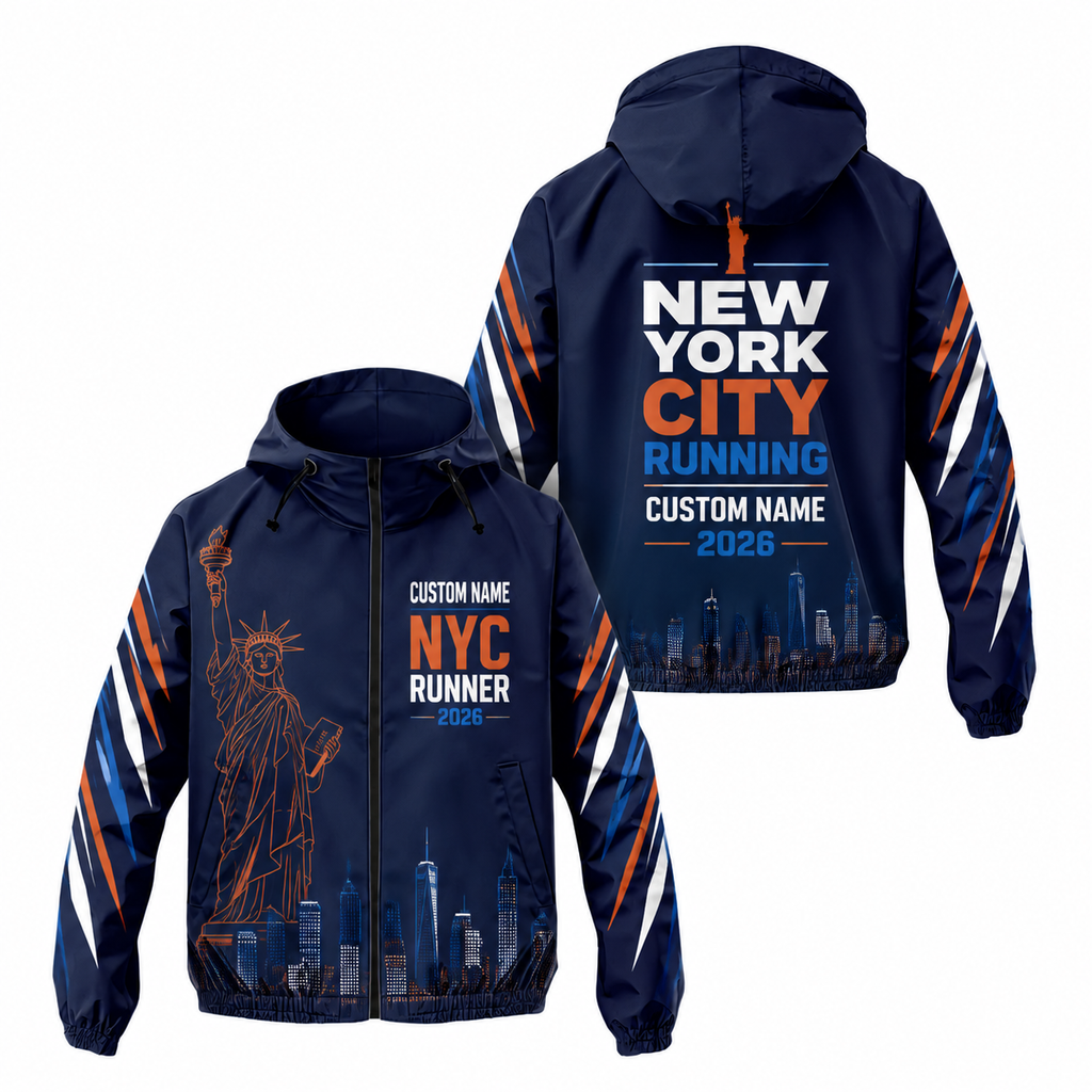 Custom Name Liberty City Runner Running Windbreaker Jacket