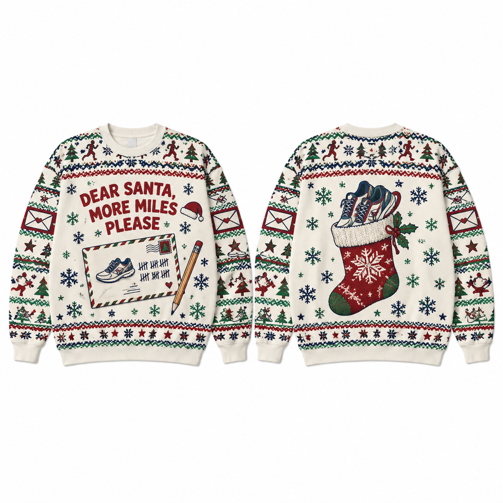 Dear Santa More Miles Please Sweater