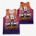 Teacher Running Tank Top Substitute Teacher Sprint Tech Running Singlet