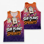 Teacher Running Tank Top Substitute Teacher Sprint Tech Running Singlet