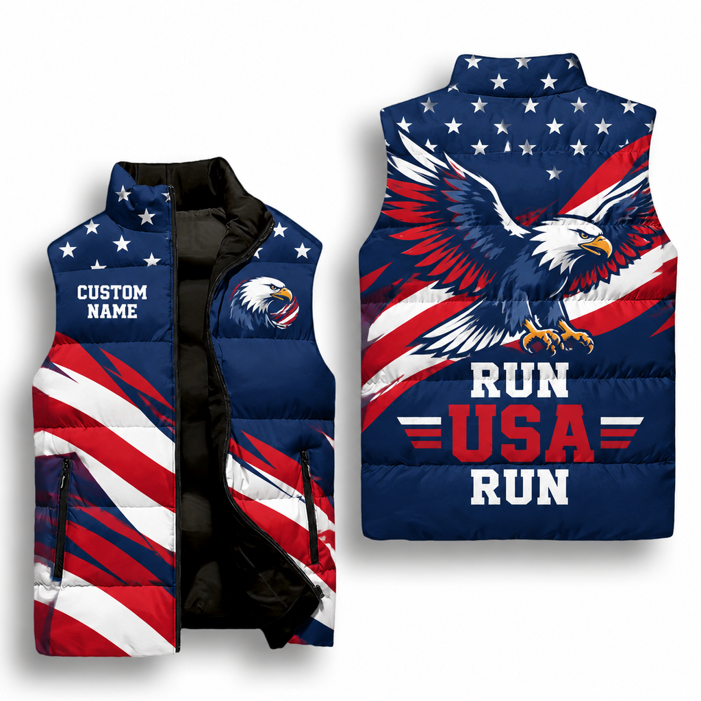 American Eagle Freedom Runner Sleeveless Running Puffer Jacket