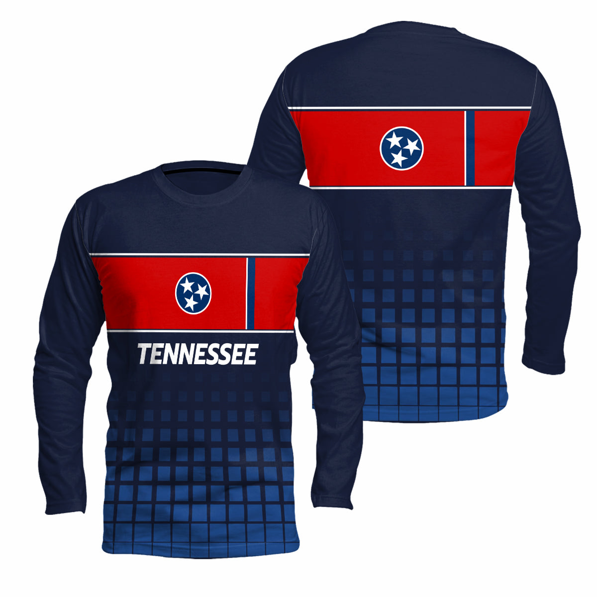 Tennessee State Pride Long Sleeve Running T-Shirt