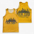Taxi Yellow Cityscape New York Running Tank Top