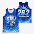 Lady Liberty Torch The NYC Race Day Running Tank Top
