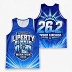 Lady Liberty Torch The NYC Race Day Running Tank Top