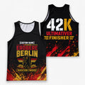 Grunge Farbspritzer Berlin Wettkampftag Lauf-Tanktop