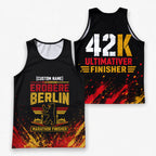 Grunge Farbspritzer Berlin Wettkampftag Lauf-Tanktop