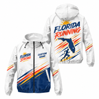 Custom Name Florida Strong Runner Florida Running Windbreaker Jacket