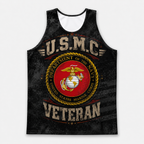 Veteran Running Tank Top - US Marine Corps Veteran Tech Singlet