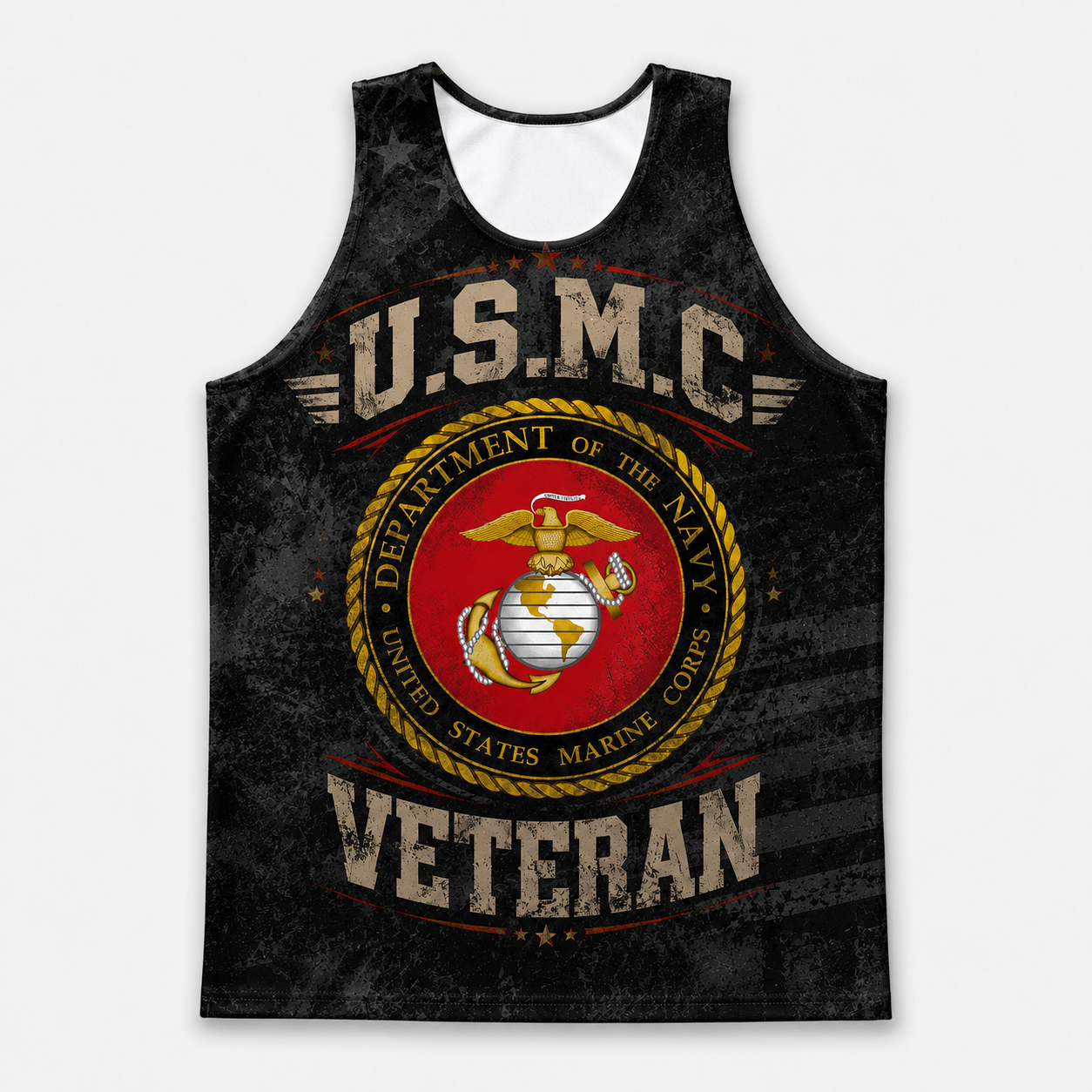 Veteran Running Tank Top - US Marine Corps Veteran Tech Singlet