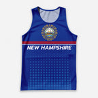 Patriotic Tech Running Tank Top - New Hampshire State Pride Running Singlet