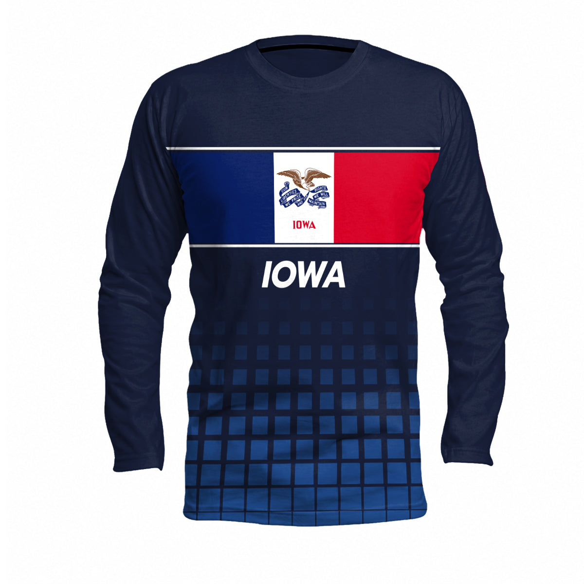 Iowa State Pride Long Sleeve Running T-Shirt
