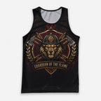 Men's Running Tank Top Firefighter Guardian Of The Flame Running Singlet V3