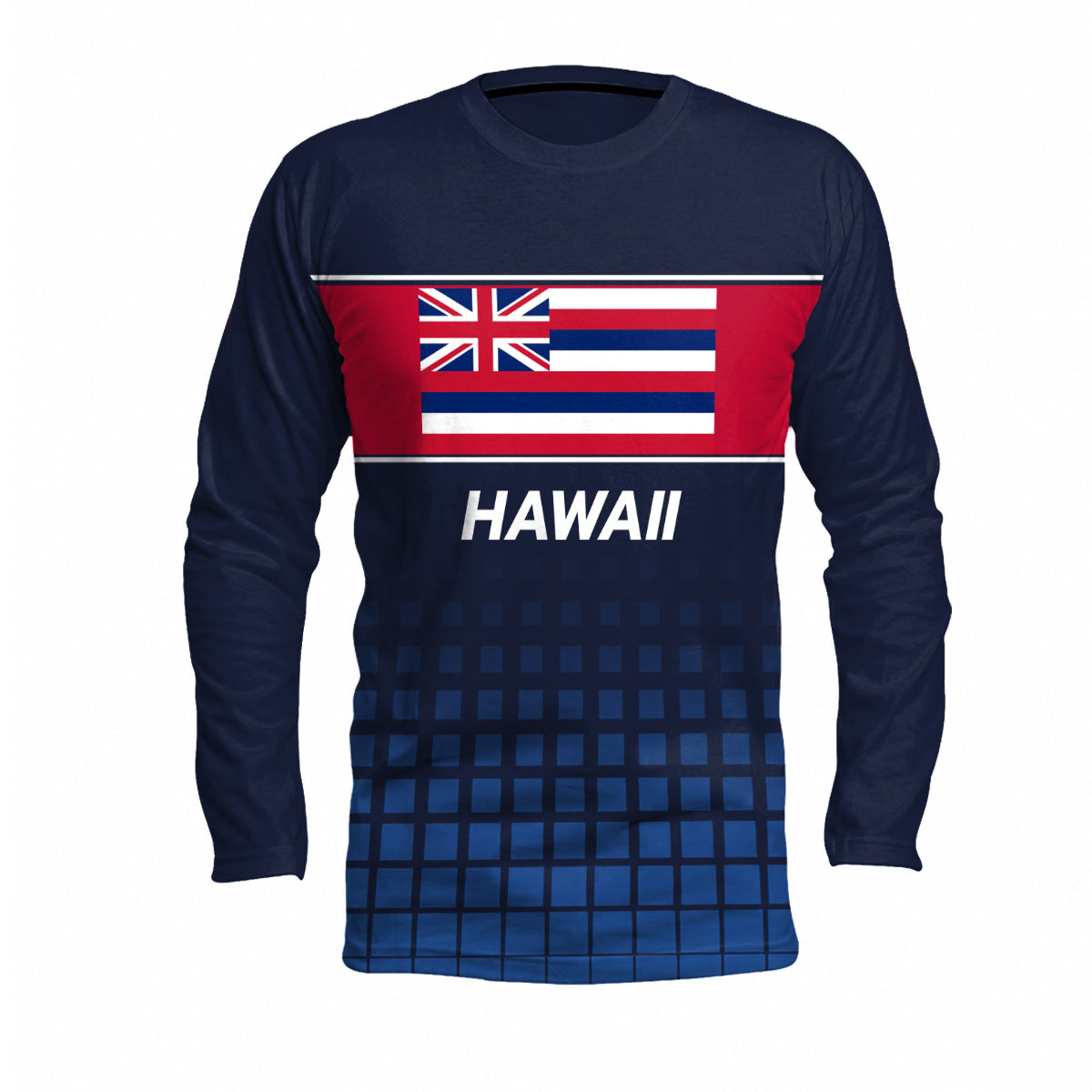 Hawaii State Pride Long Sleeve Running T-Shirt