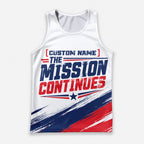 The Mission Continues The Marine Corp Race Day Running Tank Top