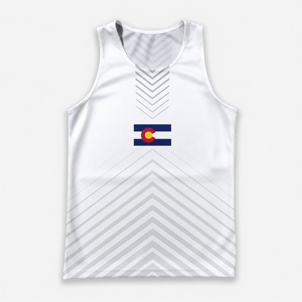 Colorado Running Tank Top Colorado State Flag Running Singlet for Men and Women