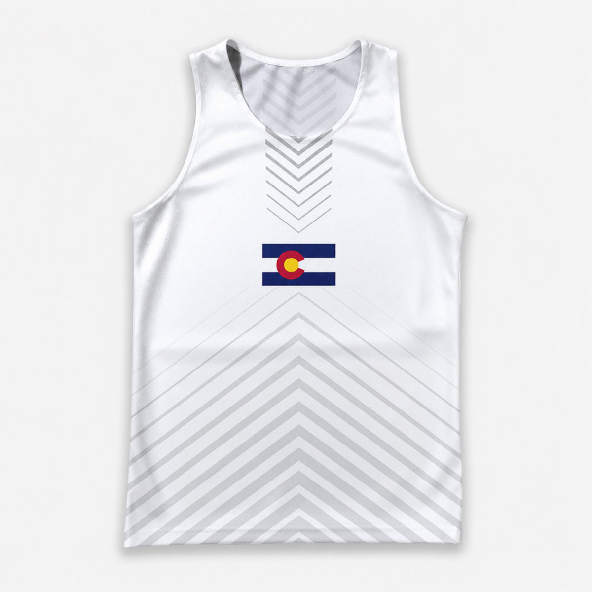 Colorado Running Tank Top Colorado State Flag Running Singlet for Men and Women