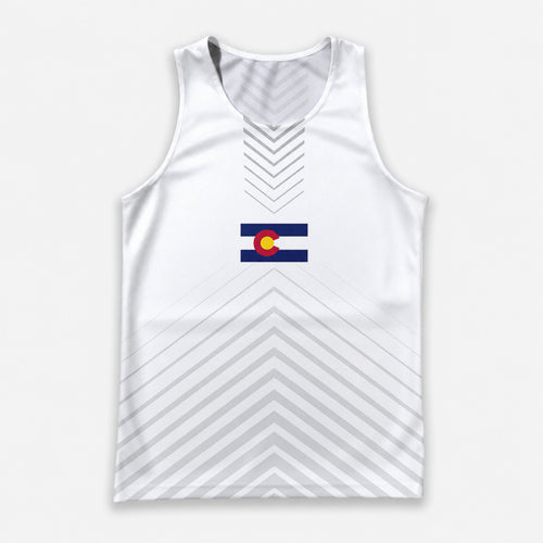 Colorado Running Tank Top Colorado State Flag Running Singlet for Men and Women