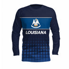 Louisiana State Pride Long Sleeve Running T-Shirt