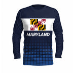 Maryland State Pride Long Sleeve Running T-Shirt