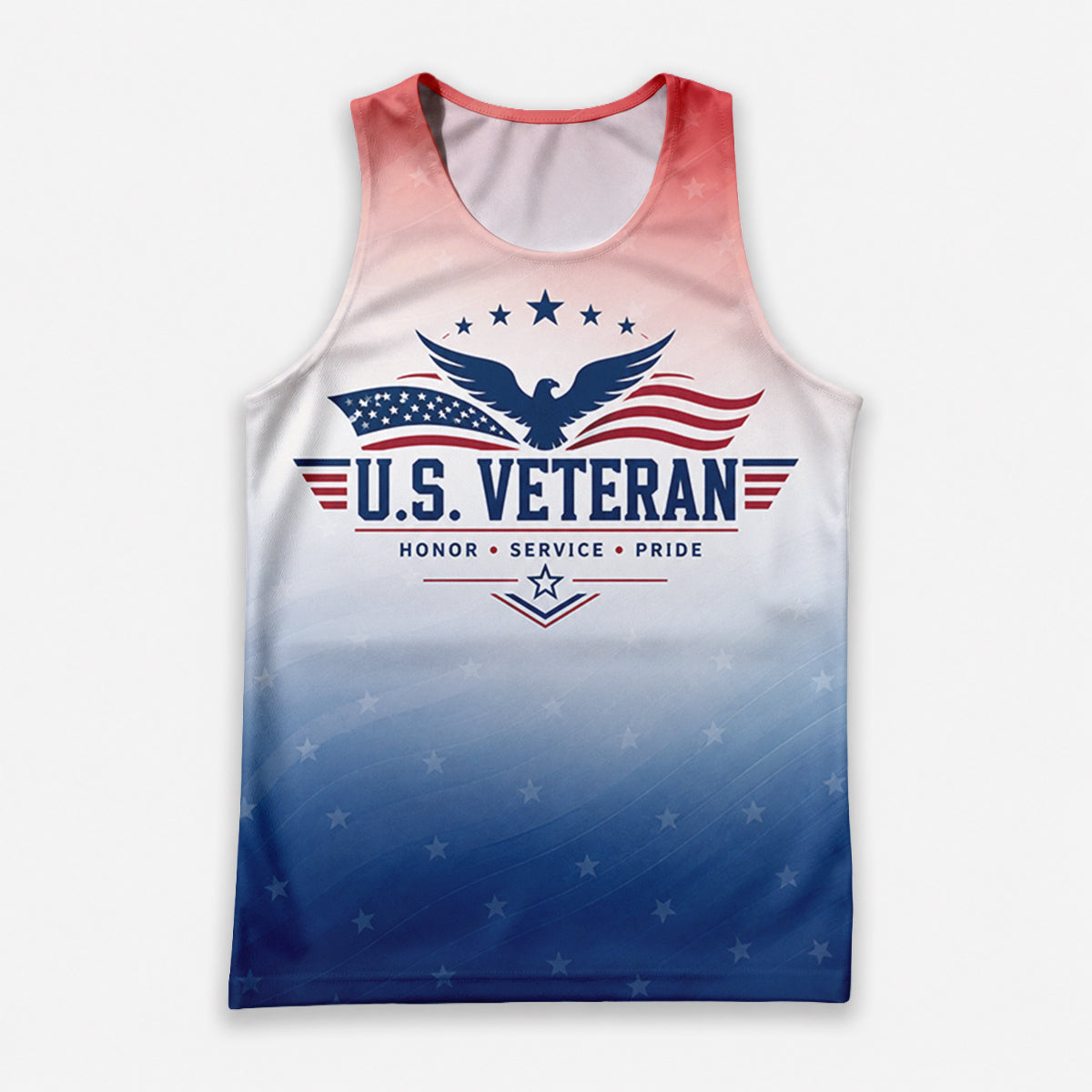 Veteran Tech Running Tank Top - Honor Service Running Singlet