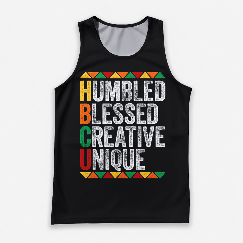 HBCU Running Tank Top Humbled Blessed Running Singlet for Men and Women