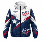Custom Name Big State Fast Miles Running Windbreaker Jacket