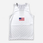 USA Running Tank Top American Flag Running Singlet for Men and Women
