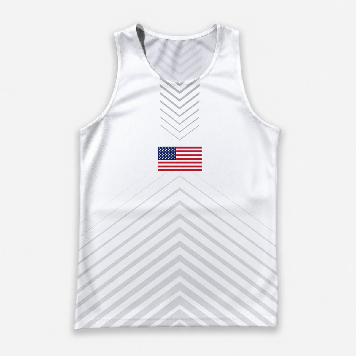 USA Running Tank Top American Flag Running Singlet for Men and Women