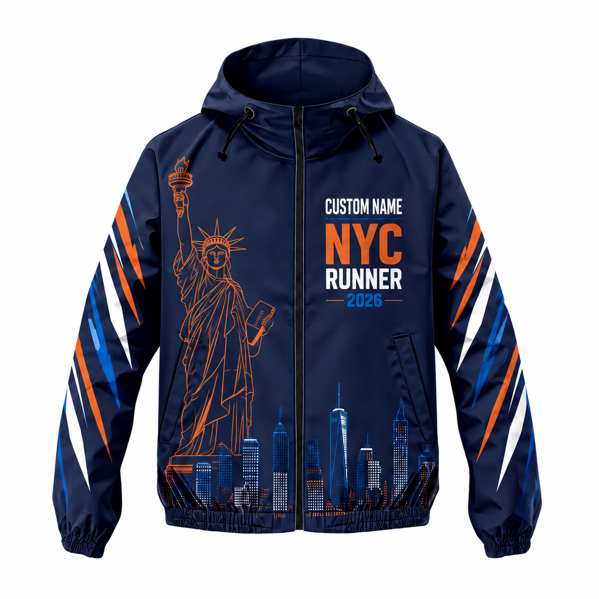 Custom Name Liberty City Runner Running Windbreaker Jacket