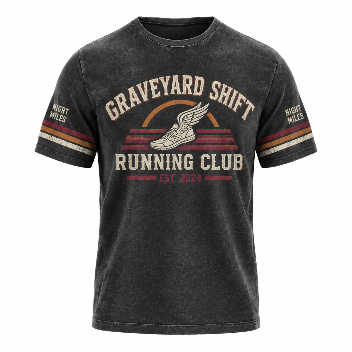 Graveyard Shift Running Club Halloween Tech Running T-Shirt