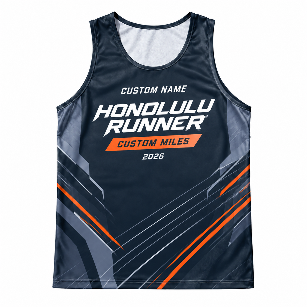 Custom Name Miles Honolulu Endurance Running Tank Top