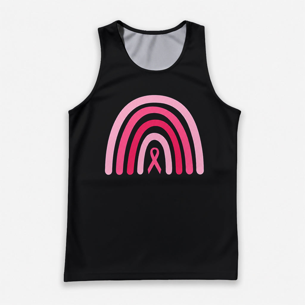 Cancer Fighter Running Tank Top Pink Ribbon Hope Running Singlet for Men and Women