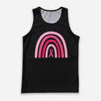 Cancer Fighter Running Tank Top Pink Ribbon Hope Running Singlet for Men and Women