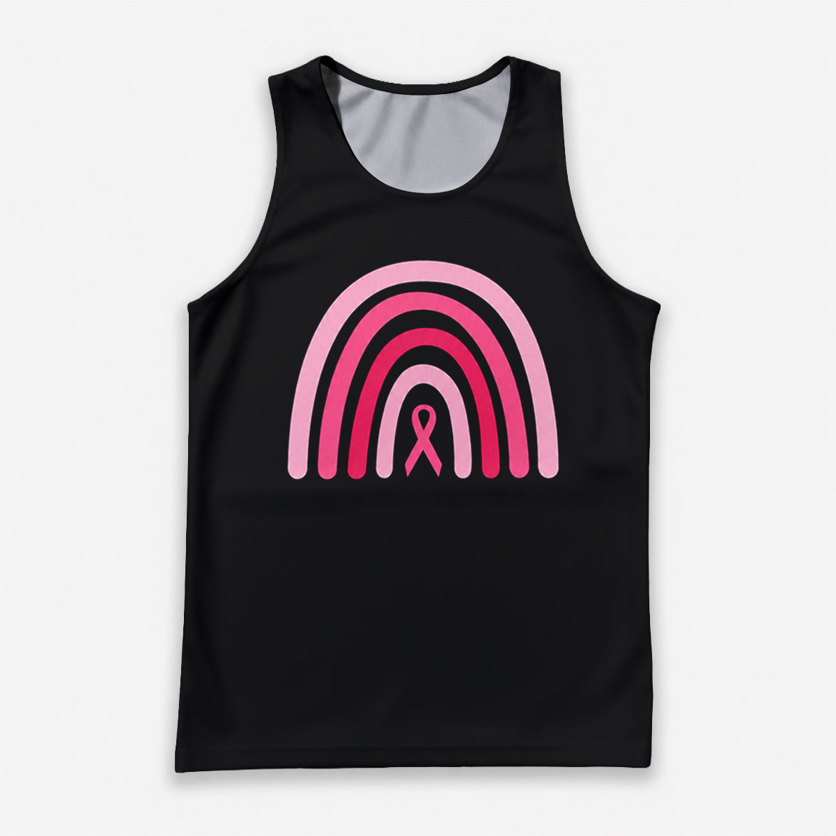 Cancer Fighter Running Tank Top Pink Ribbon Hope Running Singlet for Men and Women
